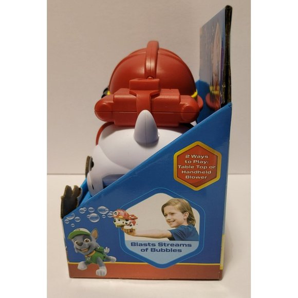 Bubble Blower Machine Paw Patrol Toy Marshall Action Blast Off - Picture 5 of 7